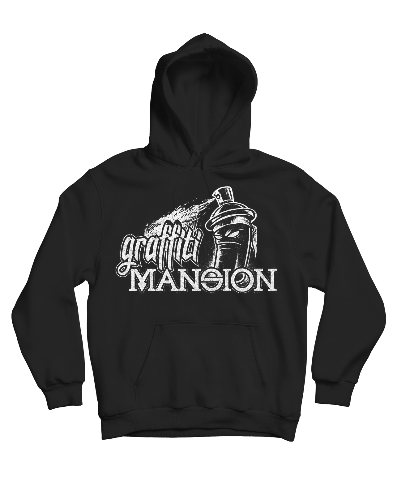 Graffiti Mansion Grunge Logo Hoodie
